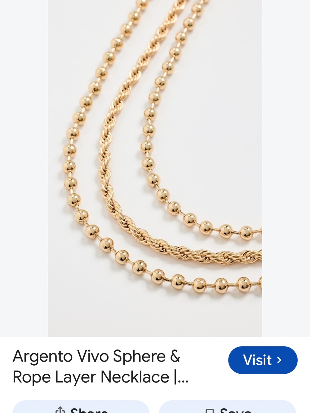 Argento Vivo Three-Strand Layered Gold Necklace
